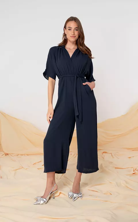 Maxi jumpsuit donkerblauw