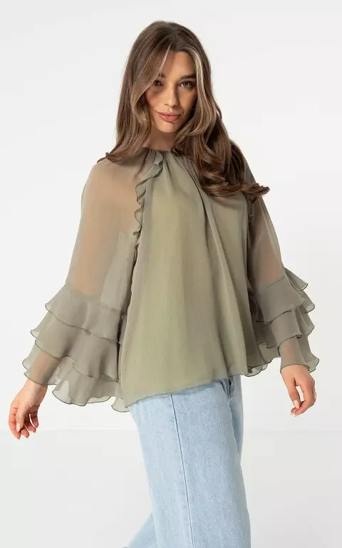 Bluse #101349 kaki