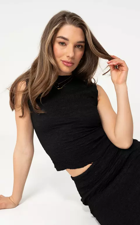 Dehnbares Top schwarz