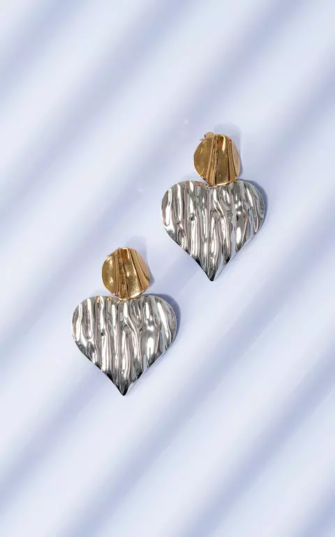 Ohrringe mit Herz gold silber