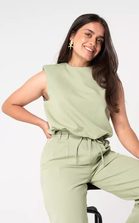 Cropped top lichtgroen