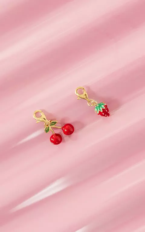 Charm set red gold