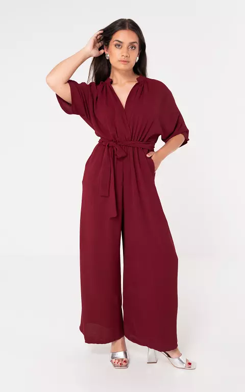 Maxi jumpsuit bordeaux