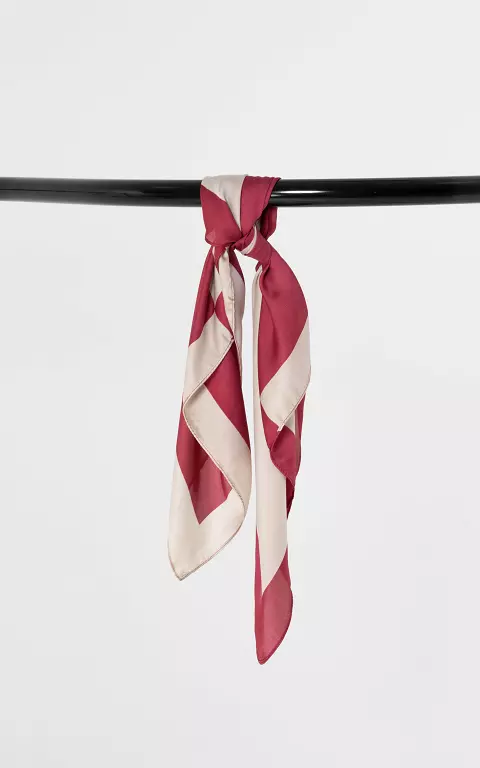 Vierkant shawltje rood champagne