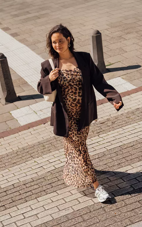 Maxi jurk leopard