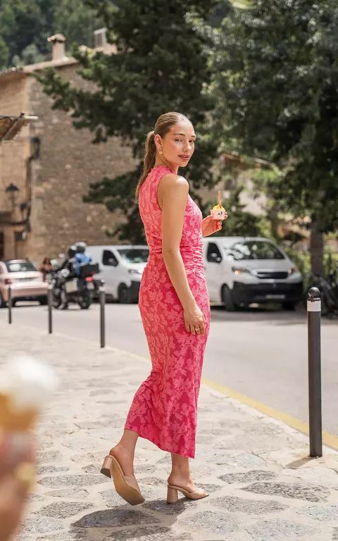 Maxi jurk roze
