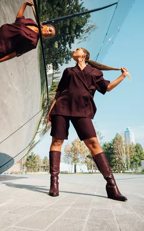 Oversized blazer bordeaux