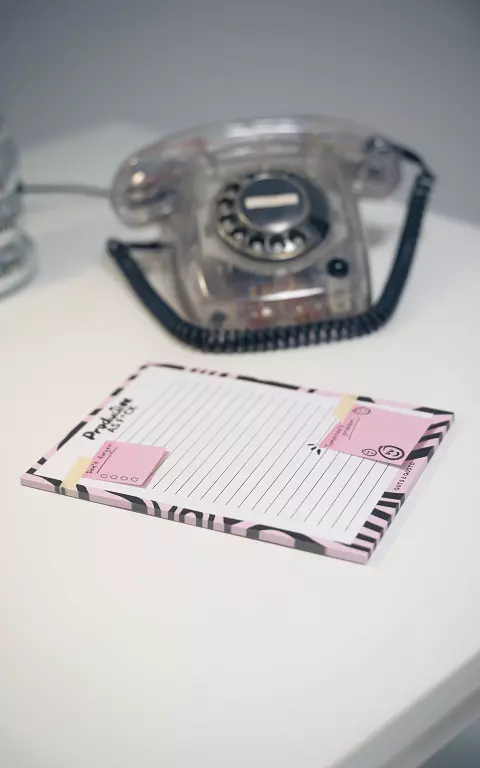 A5 Guts planner wit roze