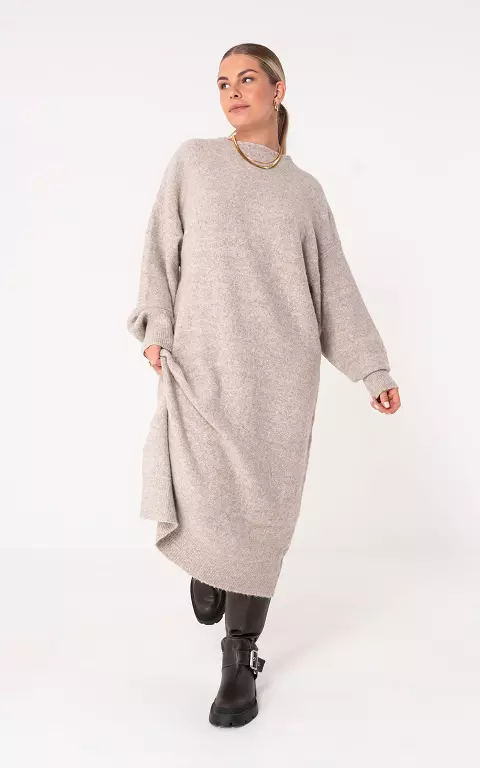 Maxi jurk taupe