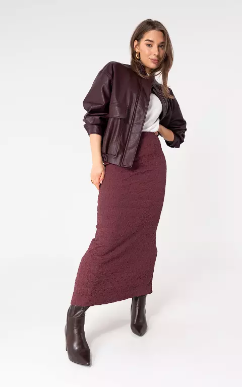 Stretchy rok bordeaux