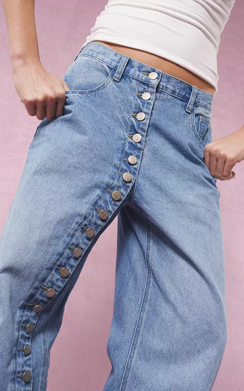 Wide Leg Jeans blau