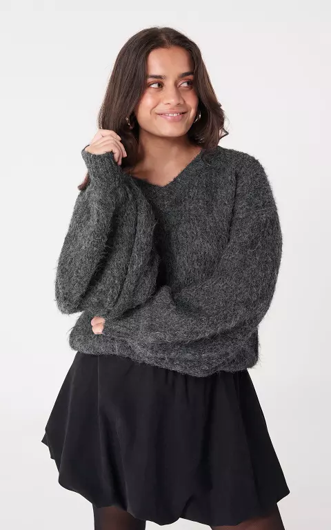 Oversized trui grijs