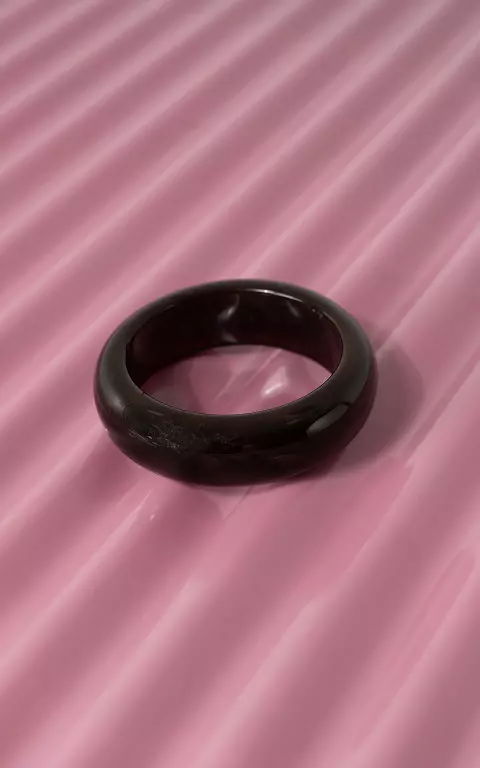 Bangle bracelet dark brown
