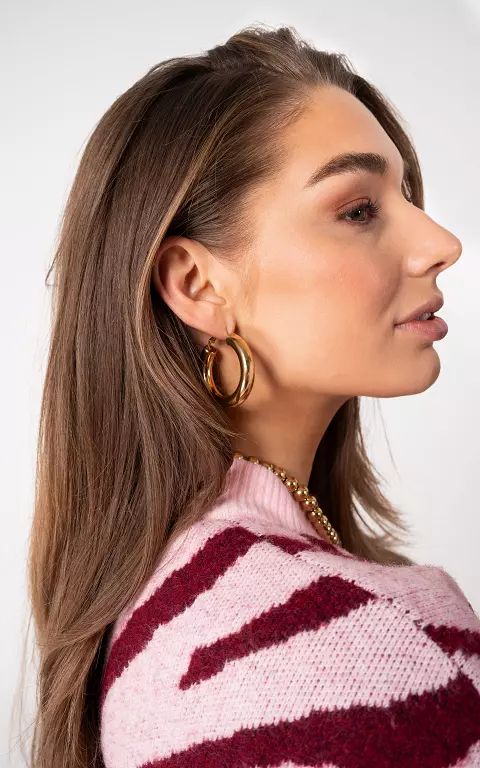 Gesloten oorbellen goud