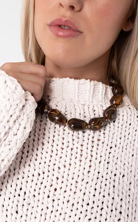 Verstelbare ketting bruin