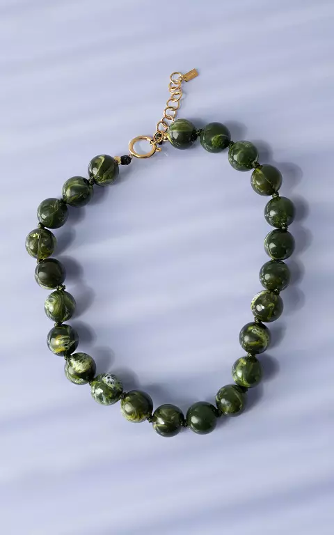 Kralen ketting groen