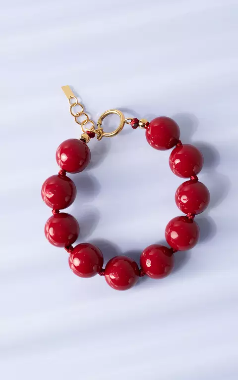 Perlen Armband rot