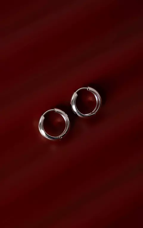 Closed earrings silver