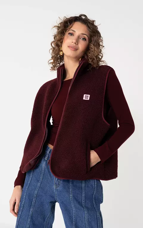 Teddy Weste bordeaux