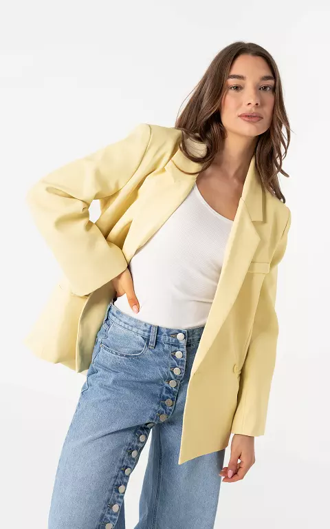 Oversized blazer light yellow