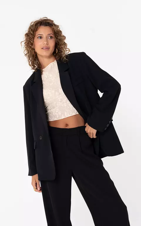 Blazer with button black