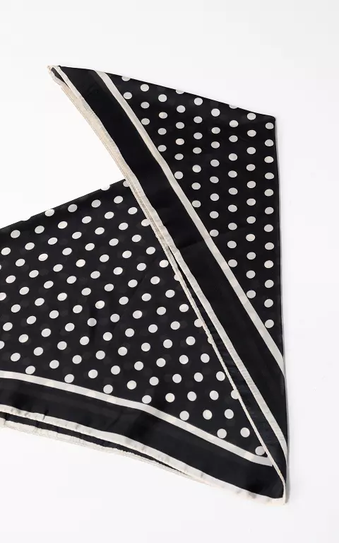 Vierkant Shawltje zwart wit