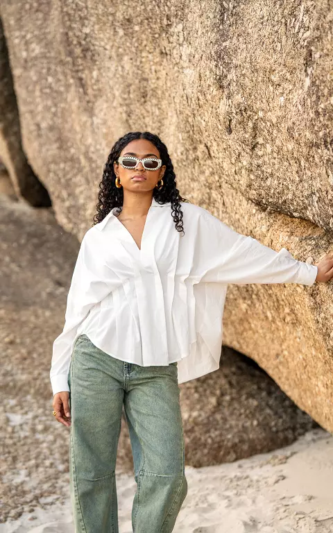 Witte blouse wit
