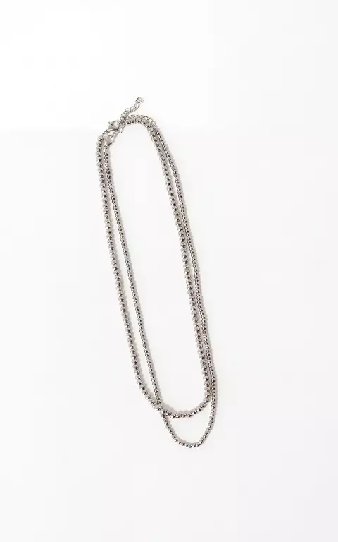 Dubbele ketting zilver