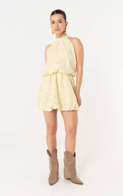 Halter Jurk lichtgeel