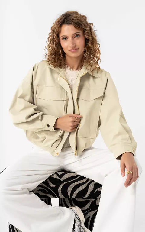 Balloon jacket beige