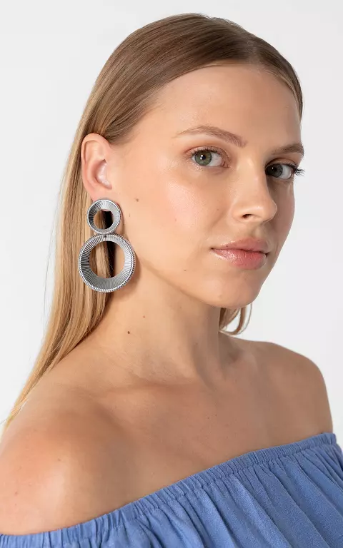 Ronde oorbellen zilver