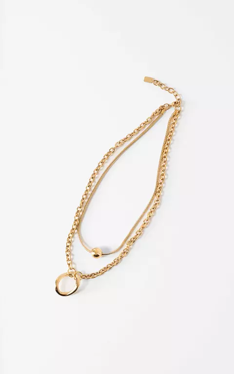 Double necklace gold