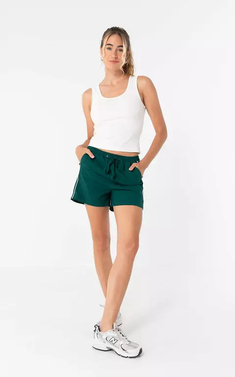 Shorts mit Streifen petrol hellrosa