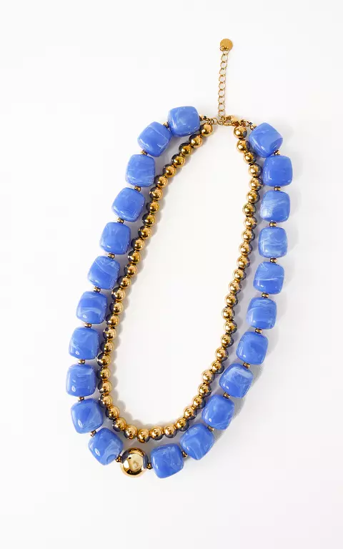 Double chain blue gold