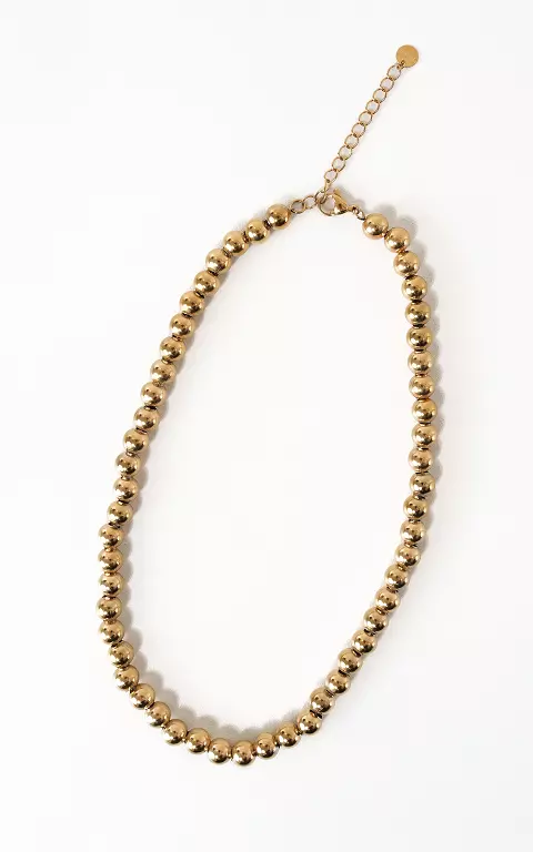 Polka dot necklace gold