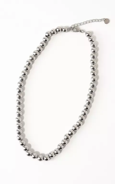 Polka dot necklace silver