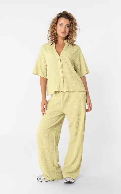 Hose mit Struktur limonengrün