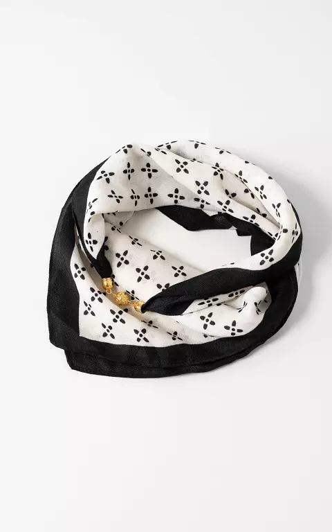 Scarf #108500 white black