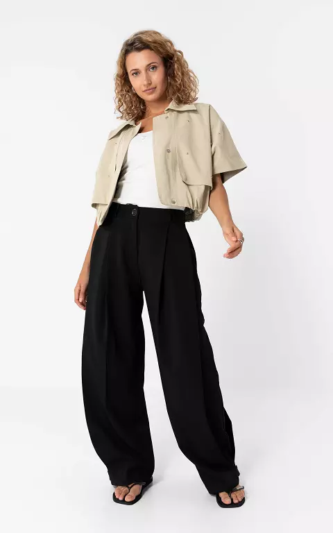 Balloon fit pantalon zwart