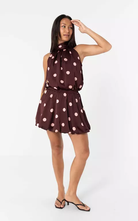 Skort mit Punkten bordeaux pink