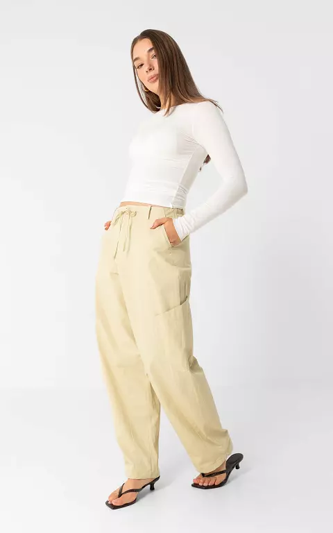 Cargo Hose mit elastischem Bund beige