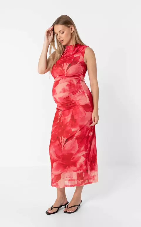 Ärmelloses Kleid rot pink