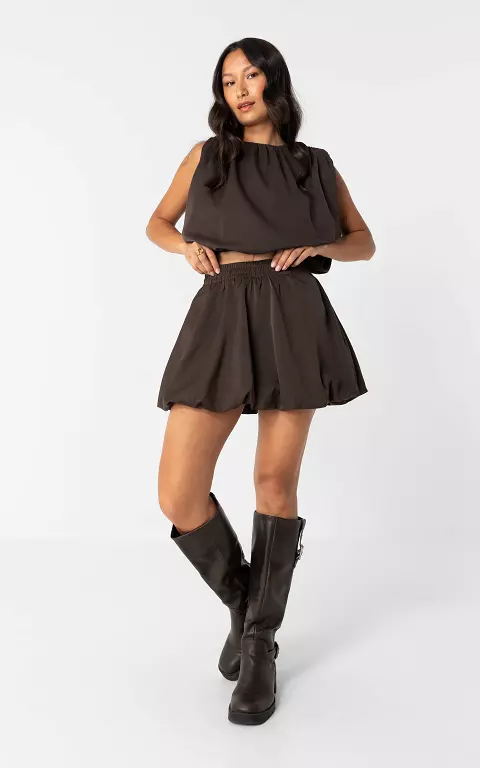 Balloon Skort dunkelbraun