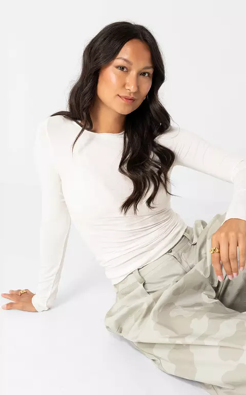Transparentes Top weiß