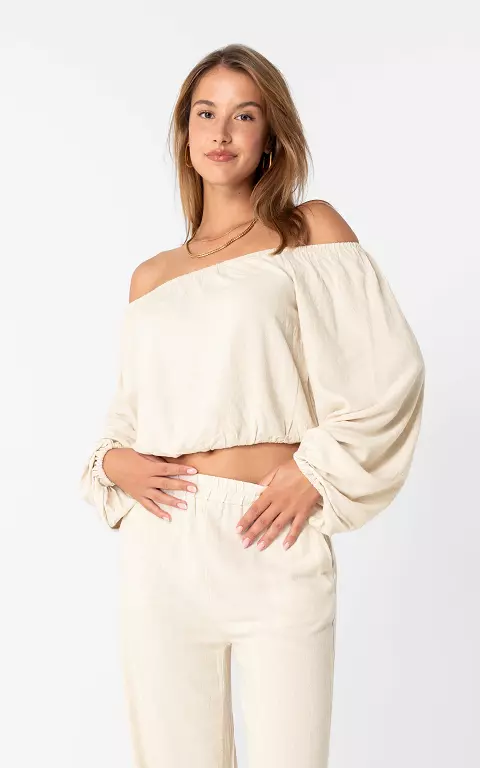 Off shoulder Top beige