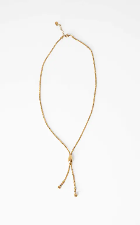 Necklace knot bead gold
