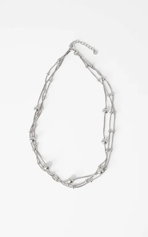 Ball chain necklace silver