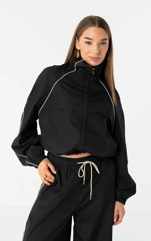 Tracksuit jacket black cream