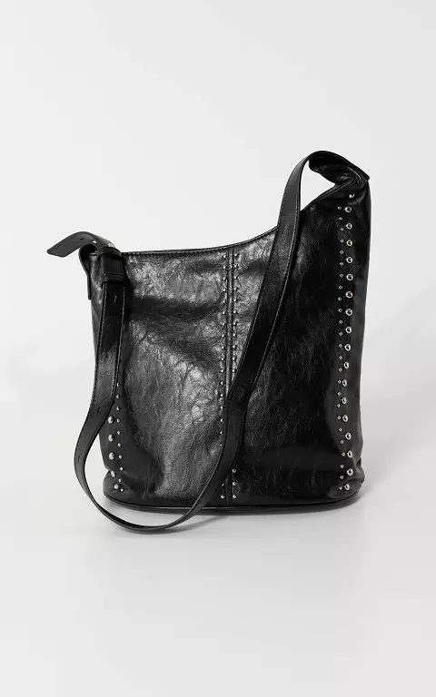 Tas met studs zwart