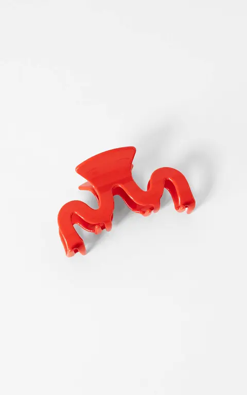 Swirl haarclip rood